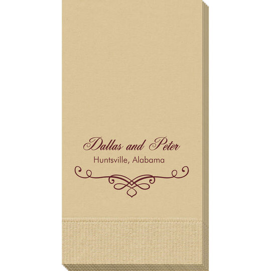 Classic Scroll Guest Towels